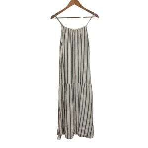 Intuition Paris Striped Maxi Dress Side‎ Slits